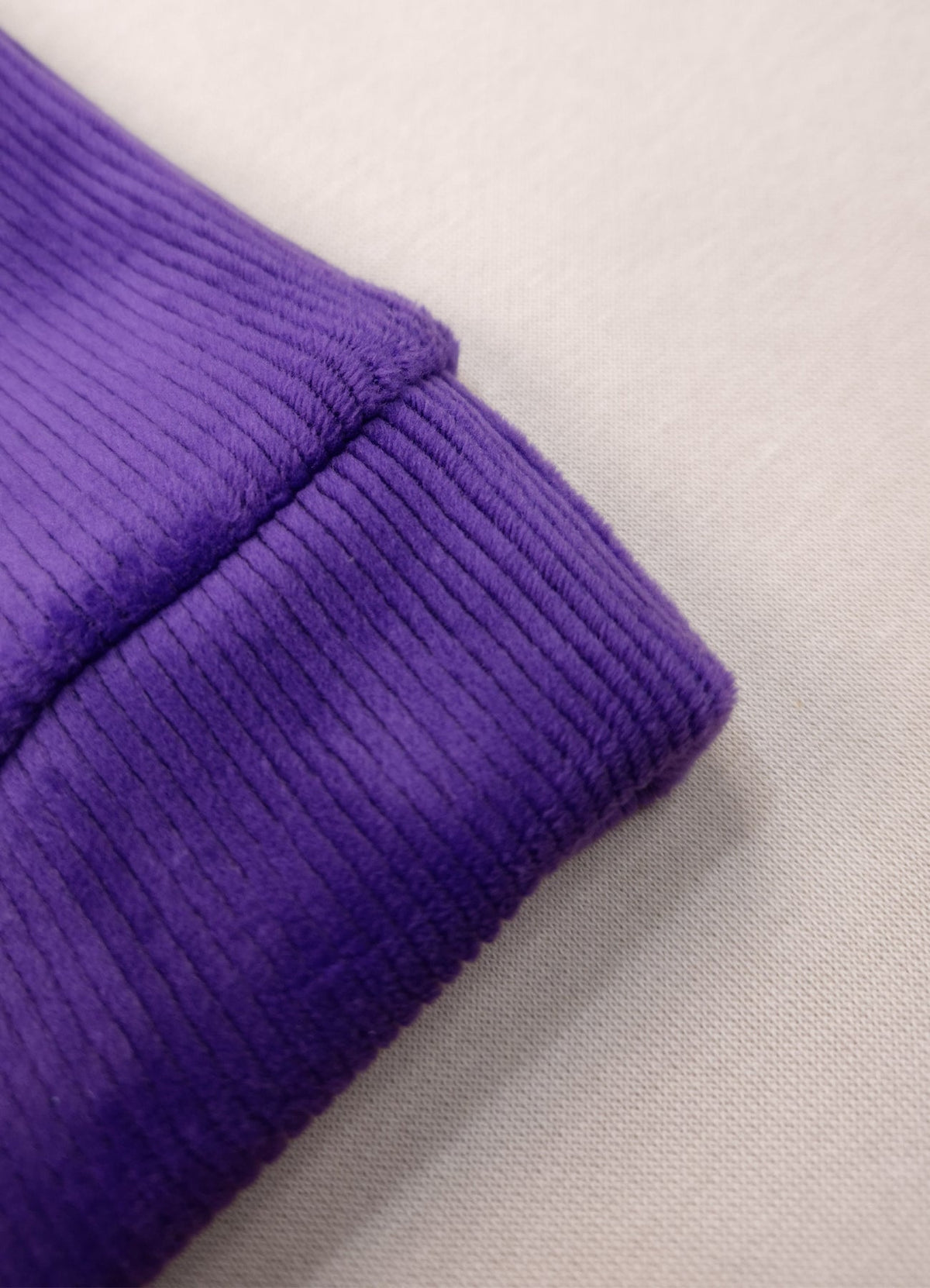 545 - Purple - Infant Sweet Cloud Dreams – Embroidered Ribbed Cord Set | 320 - 340 GSM Imported Soft Fabric