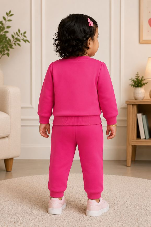 584 - Pink - infant cord set | 280 - 290 GSM Premium Cotton Fleece