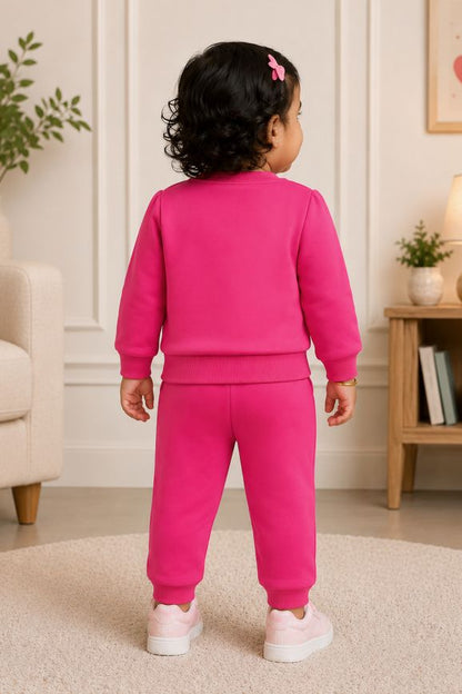 584 - Pink - infant cord set | 280 - 290 GSM Premium Cotton Fleece