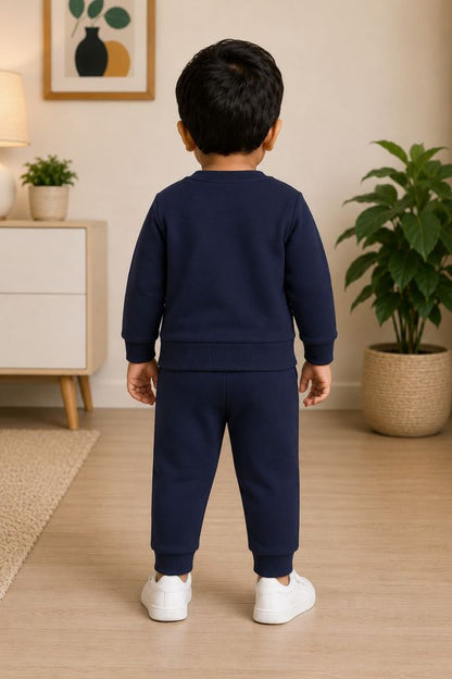 588 - Navy - infant cord set | 280 - 290 GSM Premium Cotton Fleece