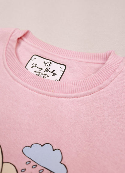 590 - Pink - infant cord set | 280 - 290 GSM Premium Cotton Fleece