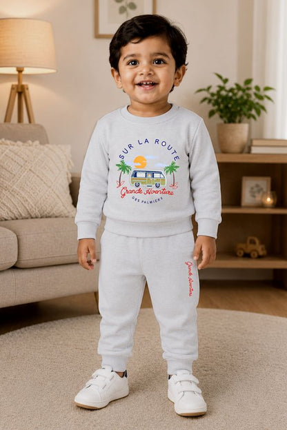 592 - Gray - infant cord set | 280 - 290 GSM Premium Cotton Fleece