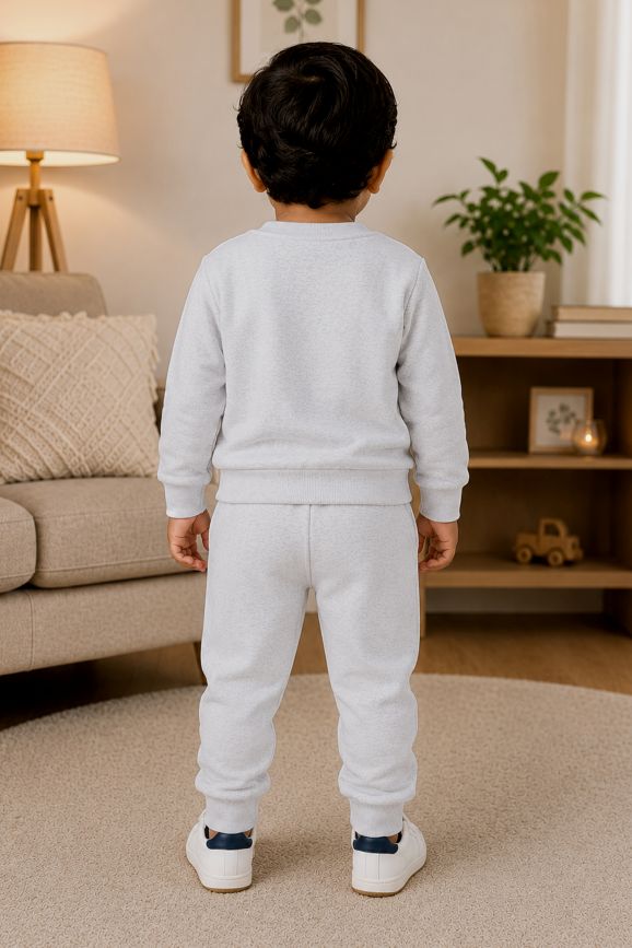 592 - Gray - infant cord set | 280 - 290 GSM Premium Cotton Fleece