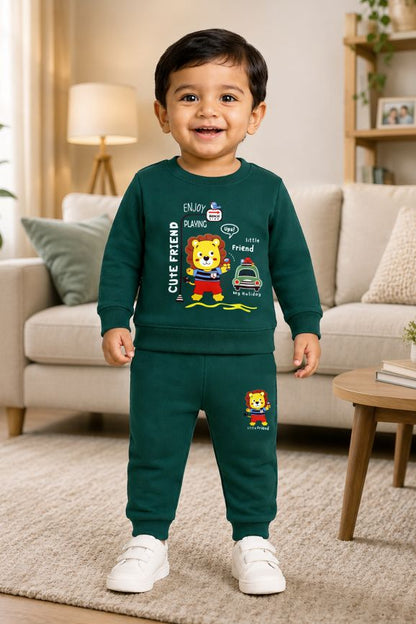 593 - Olive Green - infant cord set | 280 - 290 GSM Premium Cotton Fleece