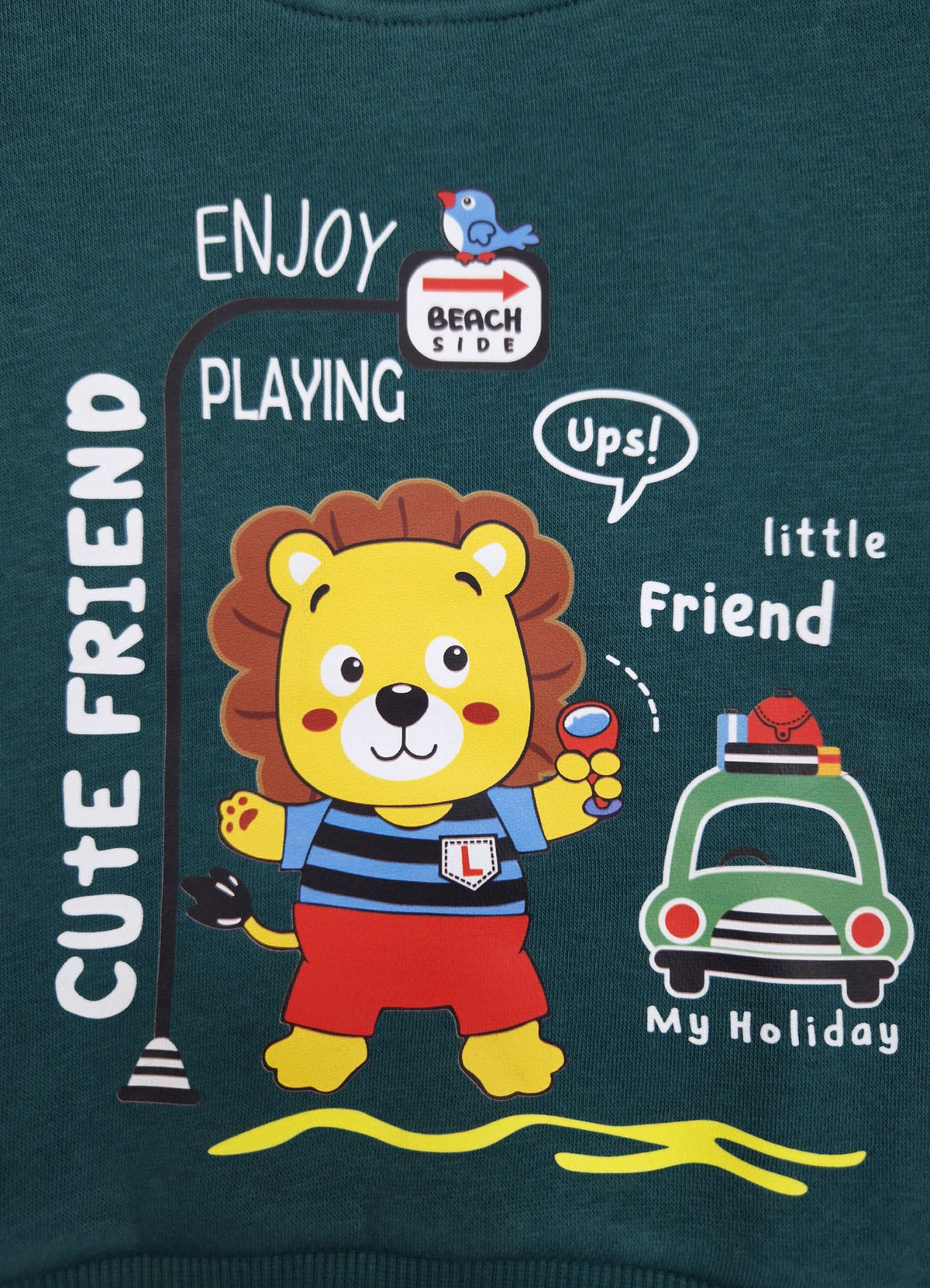 593 - Olive Green - infant cord set | 280 - 290 GSM Premium Cotton Fleece