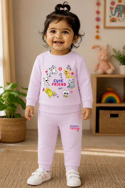 595 - Lavender - infant cord set | 280 - 290 GSM Premium Cotton fleece