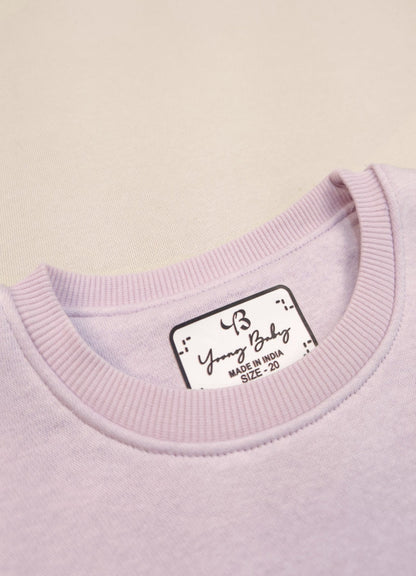 595 - Lavender - infant cord set | 280 - 290 GSM Premium Cotton fleece