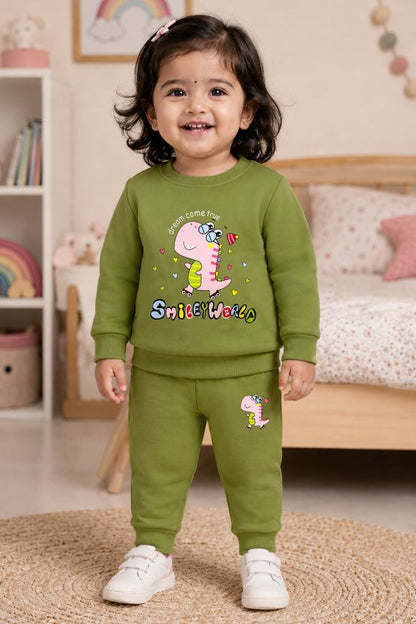 596 - Mehandi - infant cord set | 280 - 290 GSM Premium Cotton fleece