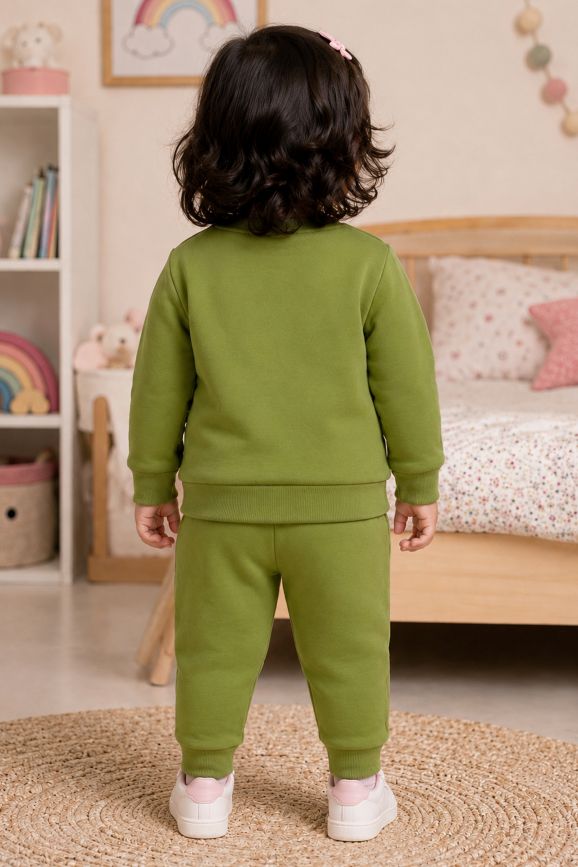 596 - Mehandi - infant cord set | 280 - 290 GSM Premium Cotton fleece