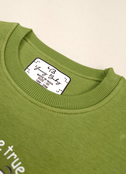 596 - Mehandi - infant cord set | 280 - 290 GSM Premium Cotton fleece