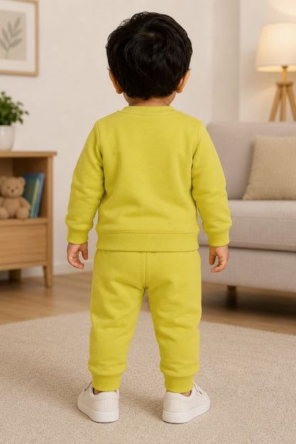 599 - Neon Green  - infant cord set | 280 - 290 GSM Premium Cotton fleece