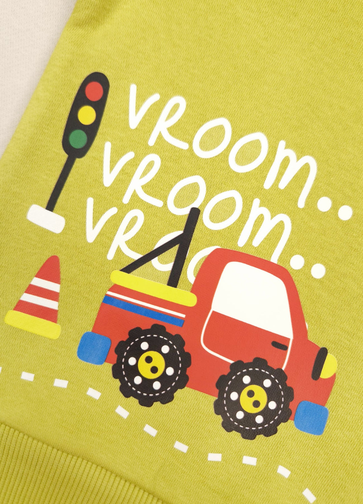 599 - Neon Green  - infant cord set | 280 - 290 GSM Premium Cotton fleece