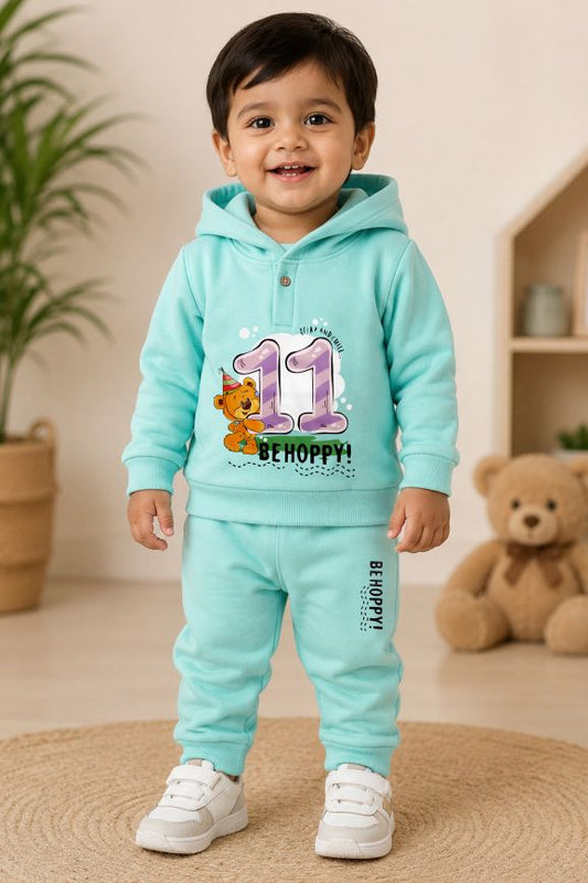 653 - Aqua Blue  - infant cord set | 280 - 290 GSM Premium Cotton fleece