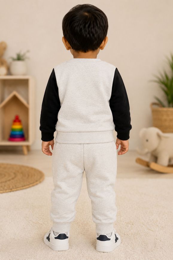 662 - Grey - infant cord set | 280 - 290 GSM Premium Cotton fleece