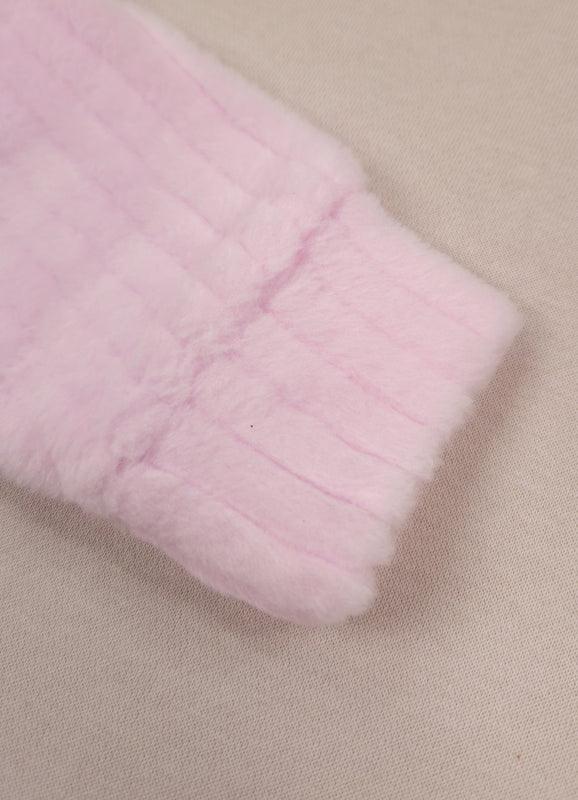 671 - Pink - infant cord set | 320 - 330 GSM Imported Soft Fabric