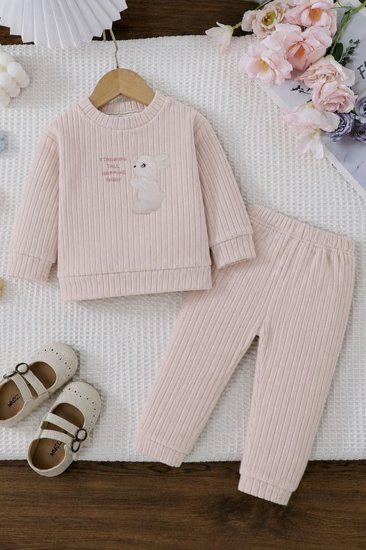 671 - Grey - infant cord set | 320 - 330 GSM Imported Soft Fabric