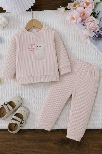 671 - Grey - infant cord set | 320 - 330 GSM Imported Soft Fabric