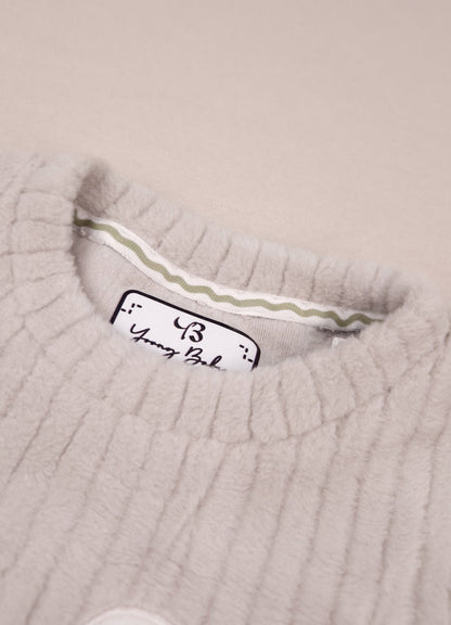 671 - Grey - infant cord set | 320 - 330 GSM Imported Soft Fabric