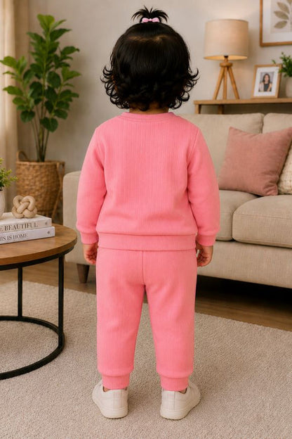 671 - Carrot - infant cord set | 320 - 330 GSM Imported Soft Fabric