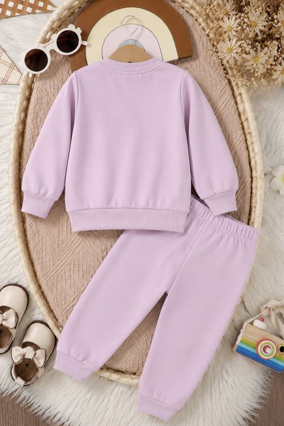 701 - Lavender  - infant cord set | 260 - 270 GSM  Soft Spun Fleece
