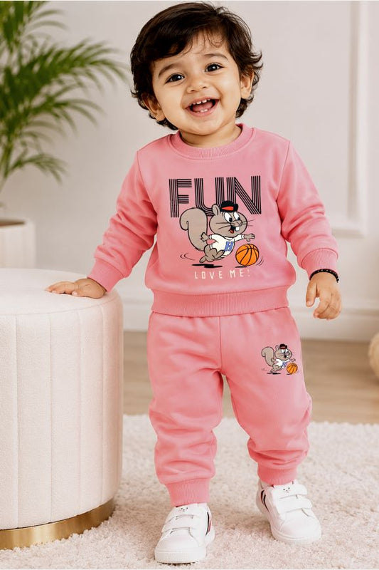 703 - Pink  - infant cord set | 260 - 270 GSM  Soft Spun Fleece