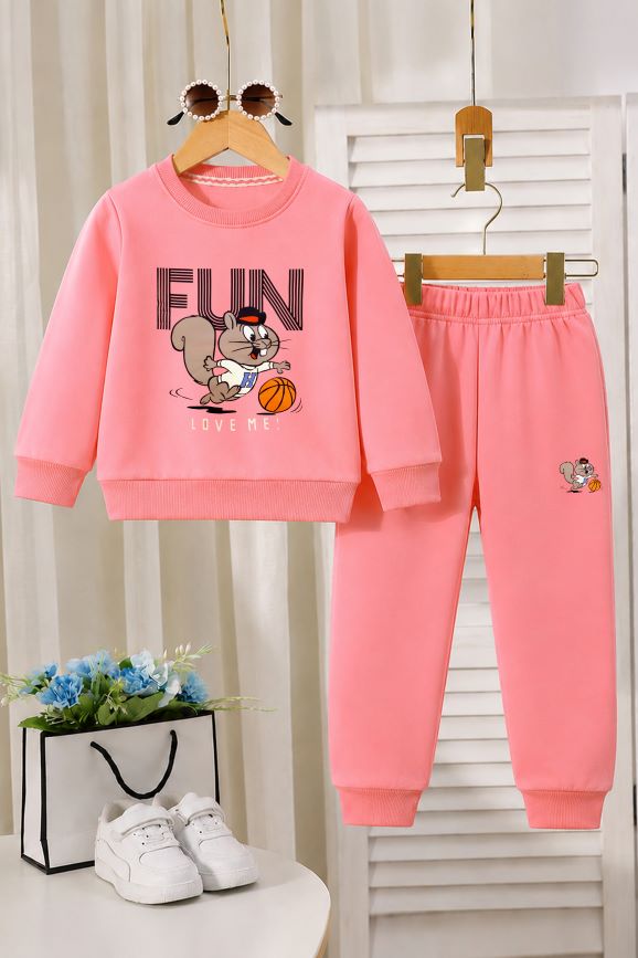 703 - Pink  - infant cord set | 260 - 270 GSM  Soft Spun Fleece
