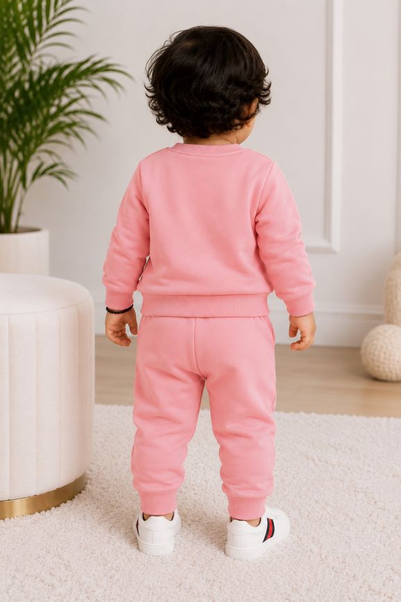 703 - Pink  - infant cord set | 260 - 270 GSM  Soft Spun Fleece