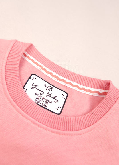 703 - Pink  - infant cord set | 260 - 270 GSM  Soft Spun Fleece
