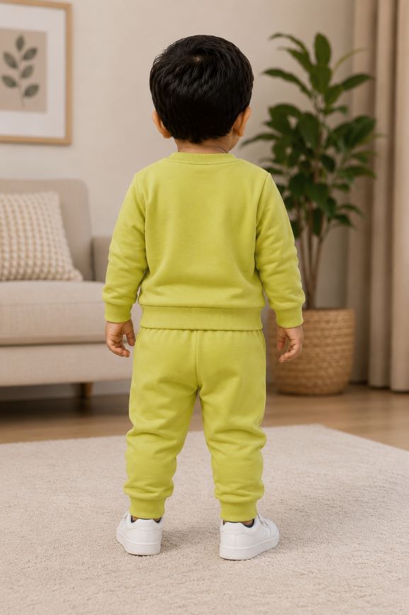 704 - Neon Green  - infant cord set | 260 - 270 GSM  Soft Spun Fleece