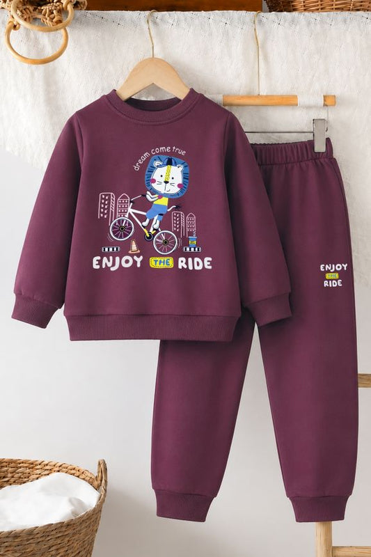 710 - Wine  - infant cord set | 260 - 270 GSM  Soft Spun Fleece