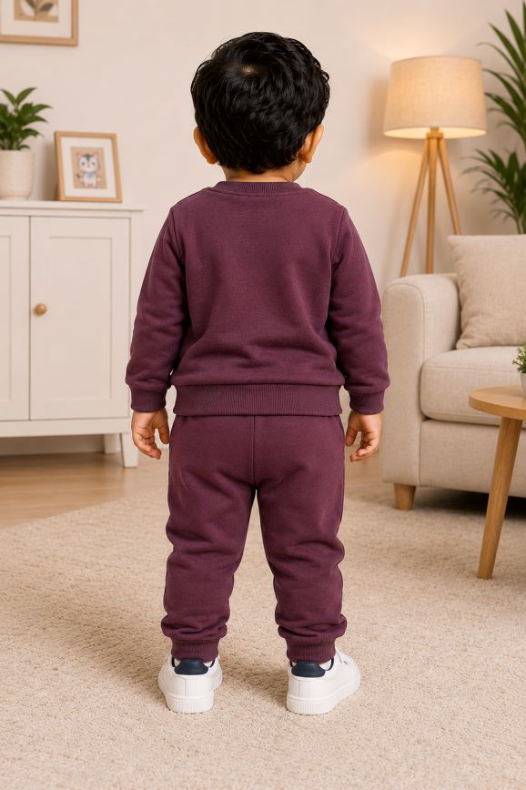 710 - Wine  - infant cord set | 260 - 270 GSM  Soft Spun Fleece