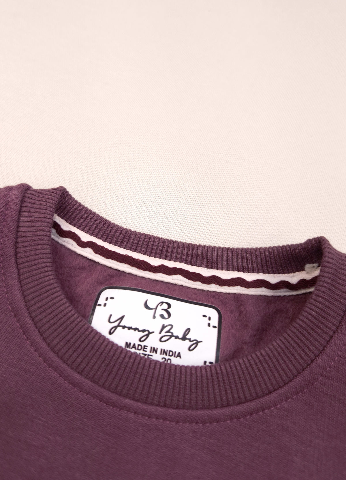 710 - Wine  - infant cord set | 260 - 270 GSM  Soft Spun Fleece