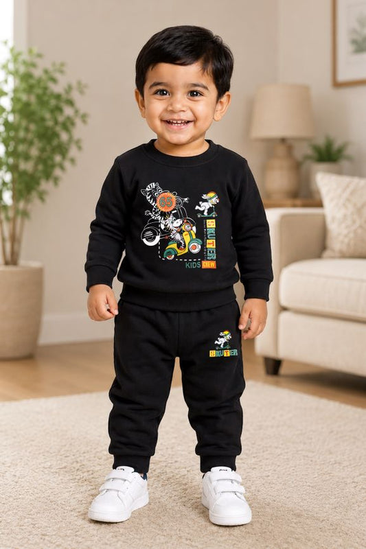 717 - Black - infant cord set | 260 - 270 GSM  Soft Spun Fleece