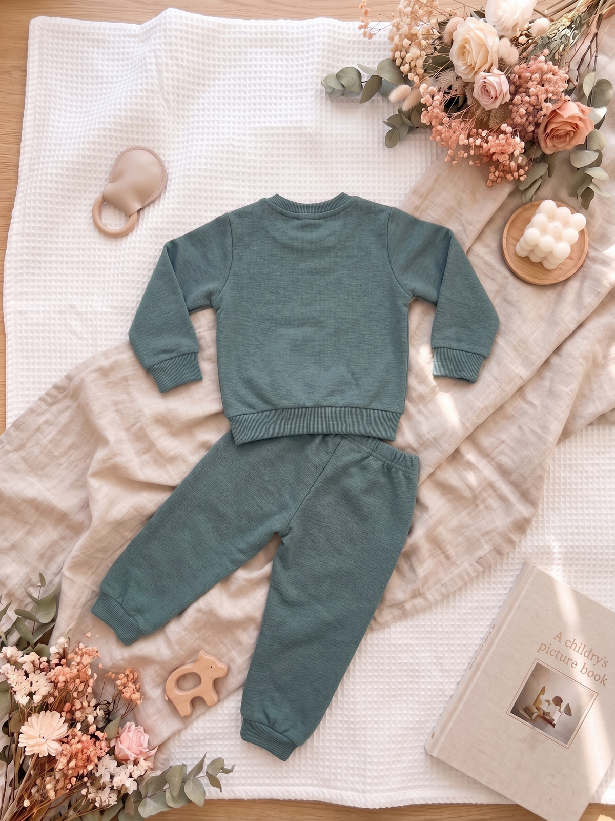 2526 - Green - Infant Cord Set | 330 - 350 GSM Premium Cotton Fleece