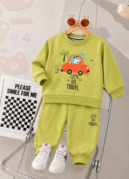 704 - Neon Green  - infant cord set | 260 - 270 GSM  Soft Spun Fleece