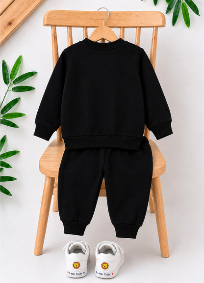 717 - Black - infant cord set | 260 - 270 GSM  Soft Spun Fleece